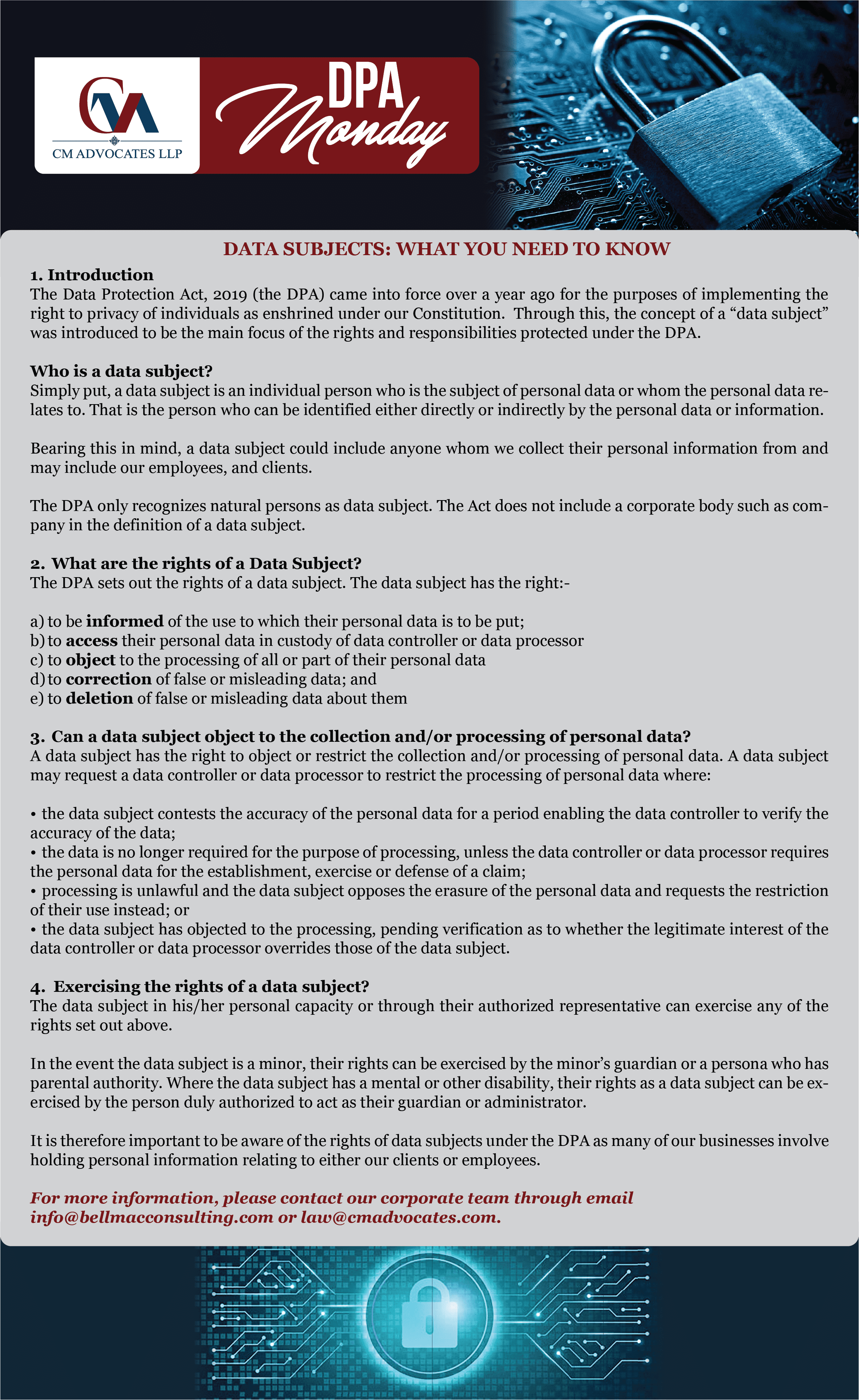 Data Subject - What you need to know